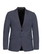 Milano Jersey Blazer Suits & Blazers Blazers Single Breasted Blazers Blue Clean Cut Copenhagen