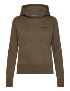 W Gale Logo Hood Sport Sweatshirts & Hoodies Hoodies Khaki Green Sail Racing