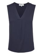 Top Tops Blouses Sleeveless Navy Rosemunde