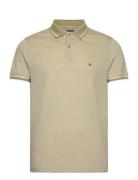 Monotype Oxford Collar Reg Polo Tops Polos Short-sleeved Khaki Green Tommy Hilfiger