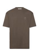 Joel T-Shirt 11415 Designers T-Kortærmet Skjorte Brown Samsøe Samsøe