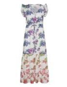 Samoll Midi Dress Sl Maxikjole Festkjole Multi/patterned Lollys Laundry