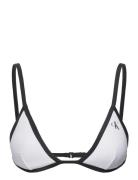 Triangle-Rp Swimwear Bikinis Bikini Tops Triangle Bikinitops White Calvin Klein