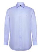 Regent Slim Fit Textured Shirt Tops Shirts Business Blue Polo Ralph Lauren