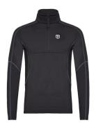 Txlite Half Zip Sport Sweatshirts & Hoodies Fleeces & Midlayers Black Tenson