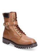Buckle Lace Up Boot Shoes Boots Ankle Boots Laced Boots Brown Tommy Hilfiger