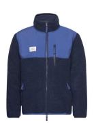 Panel Zip Fleece Tops Sweatshirts & Hoodies Fleeces & Midlayers Navy Resteröds