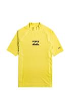 Waves All Day Boys Ss Tops T-Kortærmet Skjorte Yellow Billabong