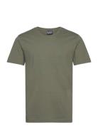 T-Shirt Tops T-Kortærmet Skjorte Khaki Green EA7