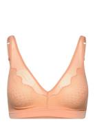 Bra Lingerie Bras & Tops Soft Bras Tank Top Bras Orange Schiesser