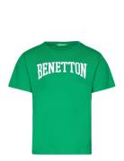 T-Shirt Tops T-Kortærmet Skjorte Green United Colors Of Benetton