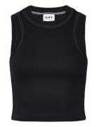 Elise - Heavy Rib Rd Tops T-shirts & Tops Sleeveless Black Day Birger Et Mikkelsen