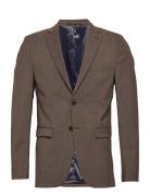 Slhslim-Elon Blz Flex B Noos Suits & Blazers Blazers Single Breasted Blazers Brown Selected Homme