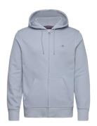 Reg Shield Full Zip Hoodie Tops Sweatshirts & Hoodies Hoodies Blue GANT