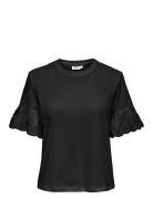 Onlpennie S/S Emb. Ub Swt Tops T-shirts & Tops Short-sleeved Black ONLY