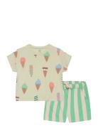 Set Top Shorts Icecream Sets Sets With Short-sleeved T-shirt Multi/patterned Lindex