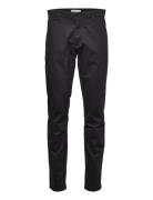 Luca Slim Twill Chino Pants - Gots/ Bottoms Trousers Chinos Black Knowledge Cotton Apparel