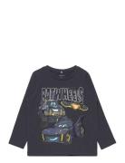 Nmmjerano Batwheels Ls Top Wab Tops T-shirts Long-sleeved T-Skjorte Navy Name It