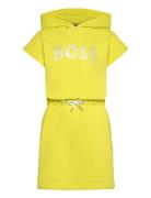 Dress Dresses & Skirts Dresses Casual Dresses Short-sleeved Casual Dresses Yellow BOSS