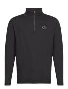 Newport Half Zip Sport Sweatshirts & Hoodies Fleeces & Midlayers Black Calvin Klein Golf