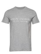 T-Shirt Tops T-Kortærmet Skjorte Grey Armani Exchange