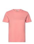 Reg Tonal Shield Ss T-Shirt Tops T-shirts & Tops Short-sleeved Pink GANT