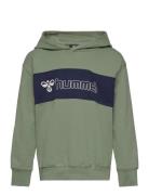 Hmlatlas Hoodie Sport Sweatshirts & Hoodies Hoodies Green Hummel