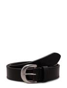 Classic Round Lthr Belt 25Mm Bælte Black Calvin Klein