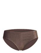 Swim Brief Bella Bikini Lurex Swimwear Bikinis Bikini Bottoms Bikini Briefs Brown Lindex