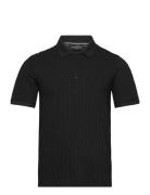Twistedbbgonzales Polo T-Shirt Tops Knitwear Short Sleeve Knitted Polos Black Bruuns Bazaar