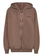 Over D Sweat Hoodie Tops Sweatshirts & Hoodies Hoodies Brown ROTATE Birger Christensen