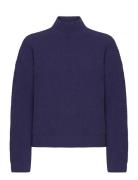 Vmkaia Ls Highneck Pullover Bf Tops Knitwear Turtleneck Purple Vero Moda