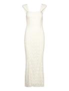 Lace Wide Strap Dress Maxikjole Festkjole White ROTATE Birger Christensen