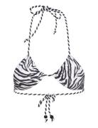 Doha Zebra Triangle Swimwear Bikinis Bikini Tops Triangle Bikinitops White Hunkemöller