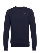 Knowledgecotton Sweat - Gots/Vegan Tops Sweatshirts & Hoodies Sweatshirts Blue Knowledge Cotton Apparel