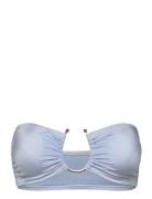 Nouva Swimsuit Wireless Bralette Top Swimwear Bikinis Bikini Tops Bandeau Bikinitops Blue Etam