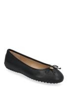 Jayna Pebbled Leather Driver Flat Ballerinasko Ballerinaer Black Lauren Ralph Lauren