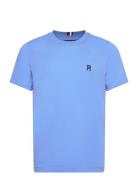Monogram Imd Tee Tops T-Kortærmet Skjorte Blue Tommy Hilfiger