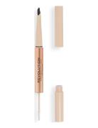 Revolution Fluffy Brow Filter Duo Ash Brown Øjenbrynsblyant Makeup Brown Makeup Revolution