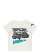 Nmmfeodor Monsterjam Ls Top Box Vde Tops T-Kortærmet Skjorte White Name It