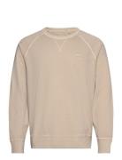 Sunfaded C-Neck Sweat Tops Sweatshirts & Hoodies Sweatshirts Beige GANT