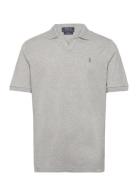 Classic Fit Stretch Mesh Polo Shirt Tops Polos Short-sleeved Grey Polo Ralph Lauren