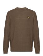 Raglan D Gal Crew Neck Tops Knitwear Round Necks Khaki Green Lyle & Scott