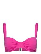 S.collective Ruched Underwire Bra Swimwear Bikinis Bikini Tops Wired Bikinitops Pink Seafolly