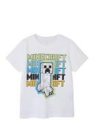 Nkmjin Minecraft Ss Top Box Noos Bfu Tops T-Kortærmet Skjorte White Name It