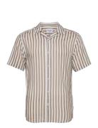 Onswayne Life Ss Viscose Shirt Noos Tops Shirts Short-sleeved Beige ONLY & SONS