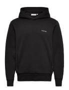 Micro Logo Repreve Hoodie Tops Sweatshirts & Hoodies Hoodies Black Calvin Klein