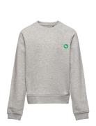 Lars Kids Organic/Recycled Crew Sweat Tops Sweatshirts & Hoodies Sweatshirts Grey Kronstadt