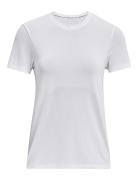 Ua Seamless Stride Ss Sport T-shirts & Tops Short-sleeved White Under Armour