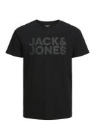 Jjecorp Logo Tee Ss O-Neck Noos Tops T-Kortærmet Skjorte Black Jack & J S